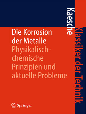 cover image of Die Korrosion der Metalle